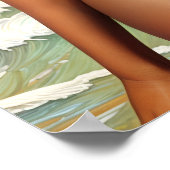 Pinup Black Girl Melanin Bikini Poster (Ecke)