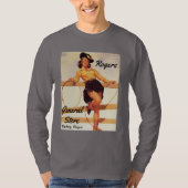 Pinup-Cowgirl T-Shirt (Vorderseite)