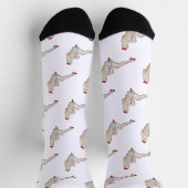 Pinup Custom Nachhaltig Premium Crew Sockel Socken (Oben)