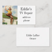 Pinup-Dach Visitenkarte (Vorne/Hinten)