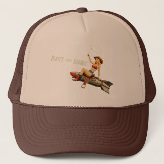 Pinup für Kletterhexen: Truckerkappe