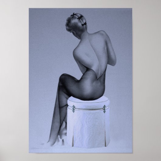 Pinup Girl Blue Poster (Vorne)