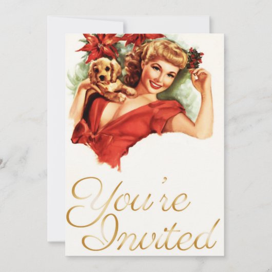 Pinup Girl - Einladung (Vorderseite)