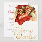 Pinup Girl - Einladung (Vorne/Hinten)