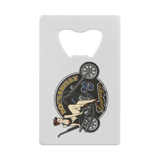 Pinup Girl Geldbeutel Flaschenöffner (Rückseite)