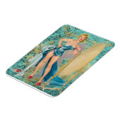 Pinup Girl in Mirror Magnet (Linke Seite)