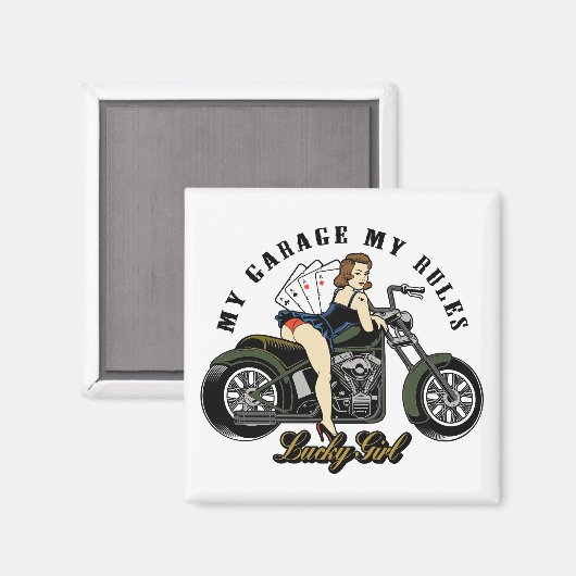 Pinup Girl Magnet (Vorderseite/Rückseite)