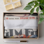 Pinup Girl & Parrot Seidenpapier (Geschenk)