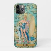 Pinup Girl Personalisiert Case-Mate iPhone Hülle (Rückseite)