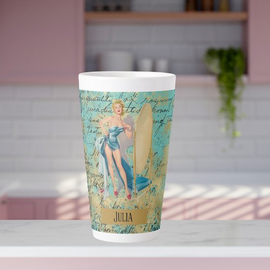 Pinup Girl Personalisiert Milchtasse