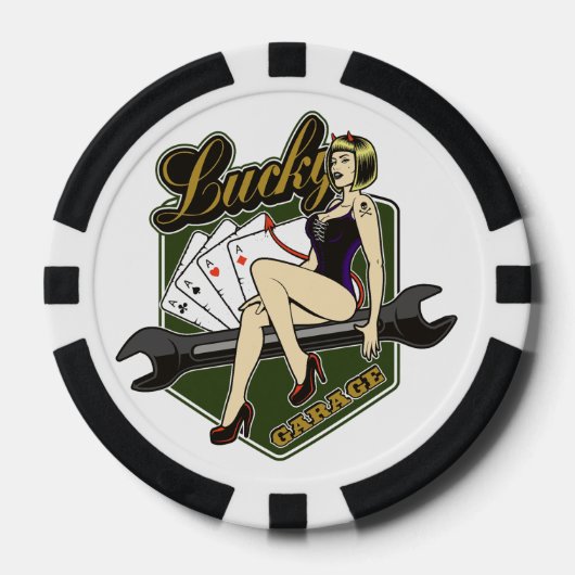 PInup Girl Poker Chips (Vorderseite)
