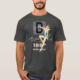 Pinup Girl The Bloody 100th Gruppe und B17 Flying T-Shirt