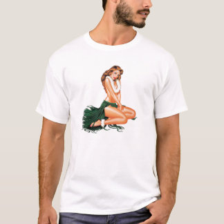 Pinup Hula Mädchen T-Shirt