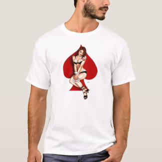 Pinup-Mädchen-T-Shirt T-Shirt