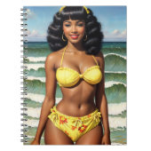 Pinup Melanin Bikini Notizblock (Vorderseite)