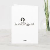 Pinup Mermaid Grußkarte Karte (Rückseite)