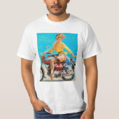 Pinup Motorrad T-Shirt (Vorderseite)