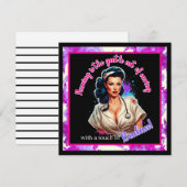 Pinup_ Nurse Badass Feiertagskarte (Vorne/Hinten)