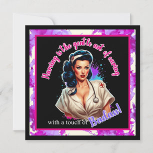 Pinup_ Nurse Badass Feiertagskarte