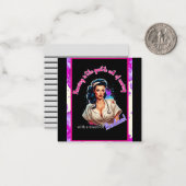 Pinup_ Nurse Badass Mitteilungskarte (Vorderseite/Rückseite Beispiel)