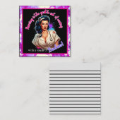Pinup_ Nurse Badass Mitteilungskarte (Vorne/Hinten)