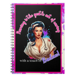 Pinup_ Nurse Badass Notizblock