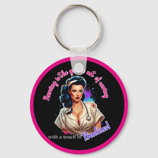 Pinup_ Nurse Badass Schlüsselanhänger