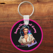Pinup_ Nurse Badass Schlüsselanhänger (Rückseite)