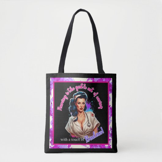 Pinup_ Nurse Badass Tasche (Vorderseite)