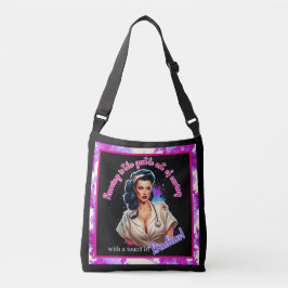 Pinup_ Nurse Badass Tragetaschen Mit Langen Trägern