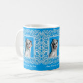 Pinup Pinup Gemusterte Tasse Blau (Vorderseite Links)