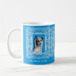 Pinup Pinup Gemusterte Tasse Blau
