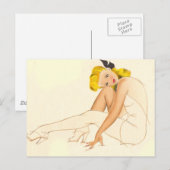 Pinup Postkarte (Vorne/Hinten)
