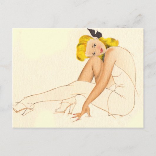 Pinup Postkarte (Vorderseite)