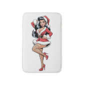 Pinup Santa Babe Badematte (Vorderseite Vertikal)