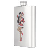 Pinup Santa Babe Flachmann (Links)