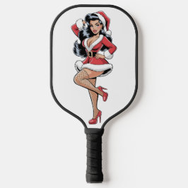 Pinup Santa Babe Pickleball Schläger