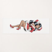 Pinup Santa Babe Yogamatte (Vorderseite (Horizontal))