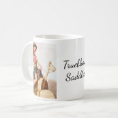 Pinup-Sattel Kaffeetasse (Vorderseite Links)
