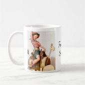 Pinup-Sattel Kaffeetasse (Links)