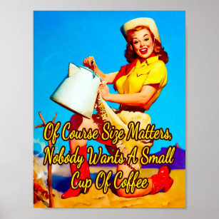 Pinup Size Matters of 1950 by Gil Elvgren Poster