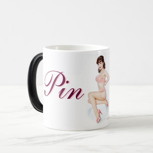 Pinup-Tasse Nr. 1 Verwandlungstasse (Vorderseite Links)