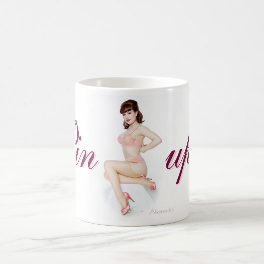 Pinup-Tasse Nr. 1 Verwandlungstasse (Mittel)