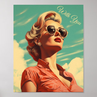 Pinup-Vintage-Plakat Poster