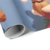 Pinup Woman #3 Wrapping Paper Geschenkpapier (Rolleneckpunkt)