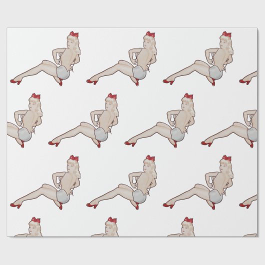 Pinup Wrapper Geschenkpapier (Flach)