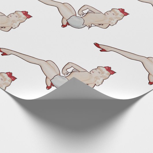 Pinup Wrapper Geschenkpapier (Ecke)