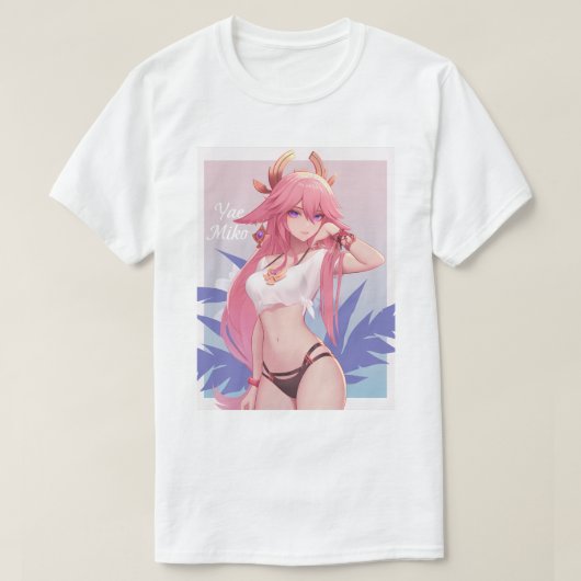 Pinup Yae Miko 173 T-Shirt (Design vorne)