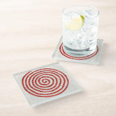 PINWHEED MOSIC Glas Beverage Coaster Glasuntersetzer (Schrägansicht)