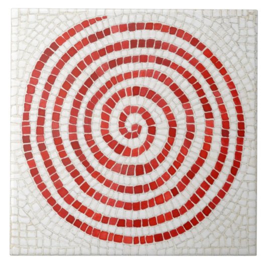 PINWHEEIC MOSAIC 6" Square Keramik Tile Fliese (Vorderseite)